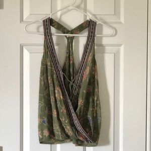 Hollister boho drape tank